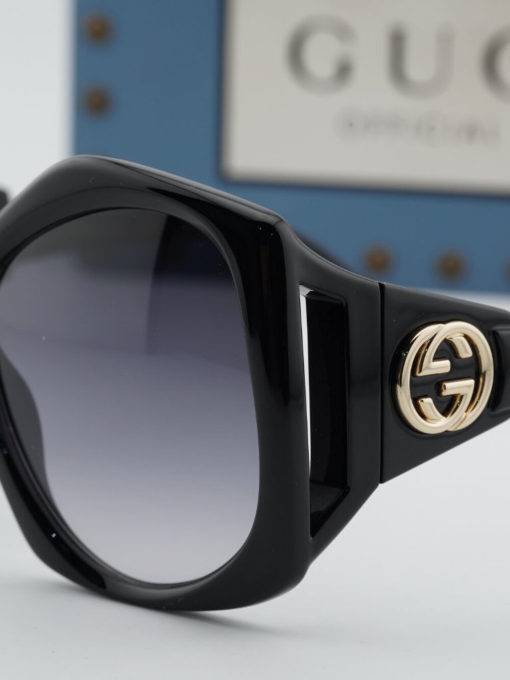 Gucci GG0875S 001 Square Sunglasses - Black / Grey - Picture 6 of 13